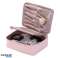 Kosmetikkveske, elegant, sammenleggbar, etui, pudderrosa, KS87 bilde 1