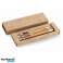 BAMBOOSET bambuko rašymo rinkinys – natūralios medienos dizainas nuotrauka 1
