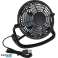 Bali Tischventilator  Elegant und Kompakt  Farbe Schwarz  Leistungsstark und Leise für Büro und Zuhause Bild 1
