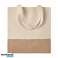 Sac shopping INDIA TOTE beige avec bordure en jute élégante photo 1