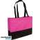 Breite Zwei Ton Tasche PP in Pink und Schwarz – Langhenkelig Bild 1