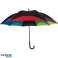 Parapluie automatique coloré aux couleurs de l’arc-en-ciel multicolore photo 1