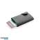 C Secure RFID Protection Porte-cartes et portefeuille Noir/Argent photo 2
