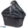 Elegant shopping basket chapeau in classic black image 1