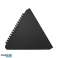 Sustainable black triangle ice scraper made from recycled material image 1