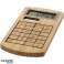 Eugene Bamboo Calculator - Eco-vriendelijke natuurlijke kleuren foto 1