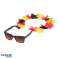 Allemagne Fun Lunettes avec Chaîne de Fleurs Allemagne Couleurs Accessoire de Fête Protection UV photo 1