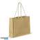Sac à provisions en jute naturel - Sac fourre-tout écologique et élégant pour un usage quotidien photo 1