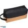 Bolsa cosmética preta com base em cortiça - elegante e prática foto 1