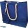 Nachhaltige Jutetasche in Blau mit Kordelgriffen   Ideal für Alltag &amp; Einkauf Bild 1