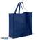 Sac à provisions tissé en PP robuste – Bleu foncé profond photo 1