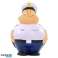 SQUEEZIES Poli Bert stressfigur i hvitt – avslapning og moro bilde 1