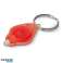 Schlüsselanhänger mit Mini Taschenlampe   Gefrostet Rot Praktisches Accessoire für Dunkelheit Bild 1