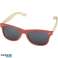 Sun Ray Bambus Sonnenbrille in Rot  Öko Chic UV Schutzbrille Bild 1