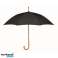 Parapluie élégant CUMULI en matériau RPET recyclé Noir Stable et durable photo 1