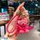 Obesek za ključe z lokom TEDDY FUCHSIA BRL351F fotografija 2