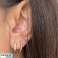 Boucles d’oreilles pendantes en acier inoxydable plaqué or 14 carats KST3212 photo 2