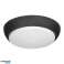 KOKO luminaire 2xE27 avec capteur de mouvement PIR. 2x40W. polypropylène noir. écran en polycarbonate mat. IP44. IK10 photo 1