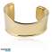 Bracelet pour main en acier chirurgical plaqué or 14 carats, réglable BST1538 photo 1