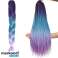Tresses en cheveux synthétiques ombre ciel/violet W10342 photo 3