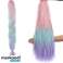 Cheveux synthétiques tresses ombre rose/violet W10341 photo 5