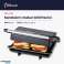 Machine à sandwich Grill Panini, 1000 W, Plaques antiadhésives, Ouverture à 180°, Surface de cuisson 23 x 14 cm, Noir photo 1