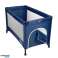 Reisebett Promedix 125x65x74cm blau mit Rollen Schutzbezug PR 803 B Bild 3