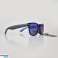 Schwarz &amp;#039; Verzweifelt&amp;#039; Unisex-Sonnenbrille mit blau verspiegelten Gläsern 2217-34 Bild 1