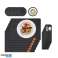 Herzberg HG 04203: Set di 20 pezzi di tovaglietta da pranzo in feltro naturale Borsa per posate e sottobicchieri foto 3