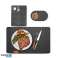 Herzberg HG 04203: Set di 20 pezzi di tovaglietta da pranzo in feltro naturale Borsa per posate e sottobicchieri foto 4