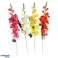 Künstliche Gladiolenblume 79 cm 4 sortiert orange, rosa, weiß, gelb Bild 1