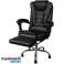 Fauteuil de bureau avec repose-pieds noir Malatec 23286 photo 3