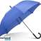 PARAPLUIE GRAND FORMAT AVEC POIGNEE 03 COULEURS - Noir / Bleu / rouge Bordeaux photo 1