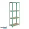 SHELF 4 ADJUSTABLE SHELVES 60KG 60x30Xx148cm, VARIOUS COLORS AVAILABLE image 4