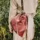 Rucksack, Sack mit Schultergurten aus Leder, 15 Farben + dekorative Nieten zur Auswahl! Bild 6