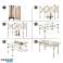 Πτυσσόμενο τραπέζι catering, τουριστικό, πικνίκ 53 x 51 cm μπεζ SC10JBR εικόνα 2