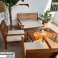 Ensembles de jardin 4 pièces : 3 fauteuils + table. Deux modèles disponibles photo 1