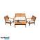 Ensembles de jardin 4 pièces : 3 fauteuils + table. Deux modèles disponibles photo 2