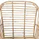 Rattan / wicker chair (Wolf) natural with black frame, incl. seat cushion image 3