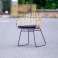 Rattan Stuhl (Wolf) Natur mit schwarzem Gestell, inkl. Sitzkissen Bild 1