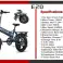 E-bike, πτυσσόμενο ποδήλατο, 20 ιντσών, 1000 watt εικόνα 5