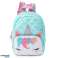 Quilted Unicorn Turquoise Children's School Backpack 32cm image 2