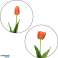 Fleur de tulipe artificielle 54 cm 6 assortis de différentes couleurs. photo 3