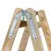 Holzleiter 2x6 Stufen klappbar doppelseitig Palettenhersteller Bild 2