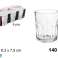 Kiürítő csomag 6 üveg vizes pohár 140 ml 6,3x6,3x7,5 cm dobozzal és jó prezentációval kép 5