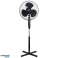 FLOOR FAN STANDING FAN POWERFUL 40W SILENT 3 BLADES BLACK LARGE image 2