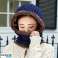 Elegante sombrero de invierno con pasamontañas funcional ideal para minoristas Variación azul fotografía 2