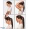 Hev tilbudene dine med våre Clip In Ponytail Hair Extensions!  Askeblond krøllete variasjon bilde 5
