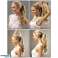 Hev tilbudene dine med våre Clip In Ponytail Hair Extensions!  Askeblond krøllete variasjon bilde 6