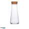 Su, şarap, meyve suyu için tıpalı sürahi 1000 ml 25 cm fotoğraf 2
